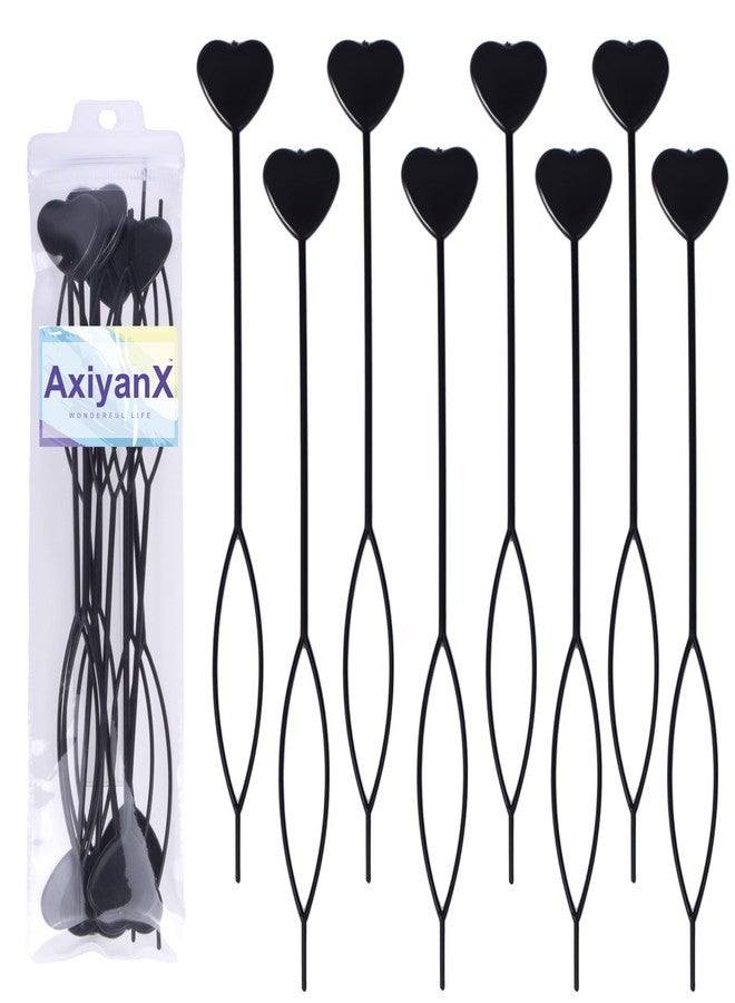 مجموعة أدوات AxiyanX المكونة من 12 قطعة لسحب الشعر، وأداة تصفيف الشعر بالخرز لعمل الضفائر، وحلقة تصفيف ذيل الحصان للبنات - Image 1
